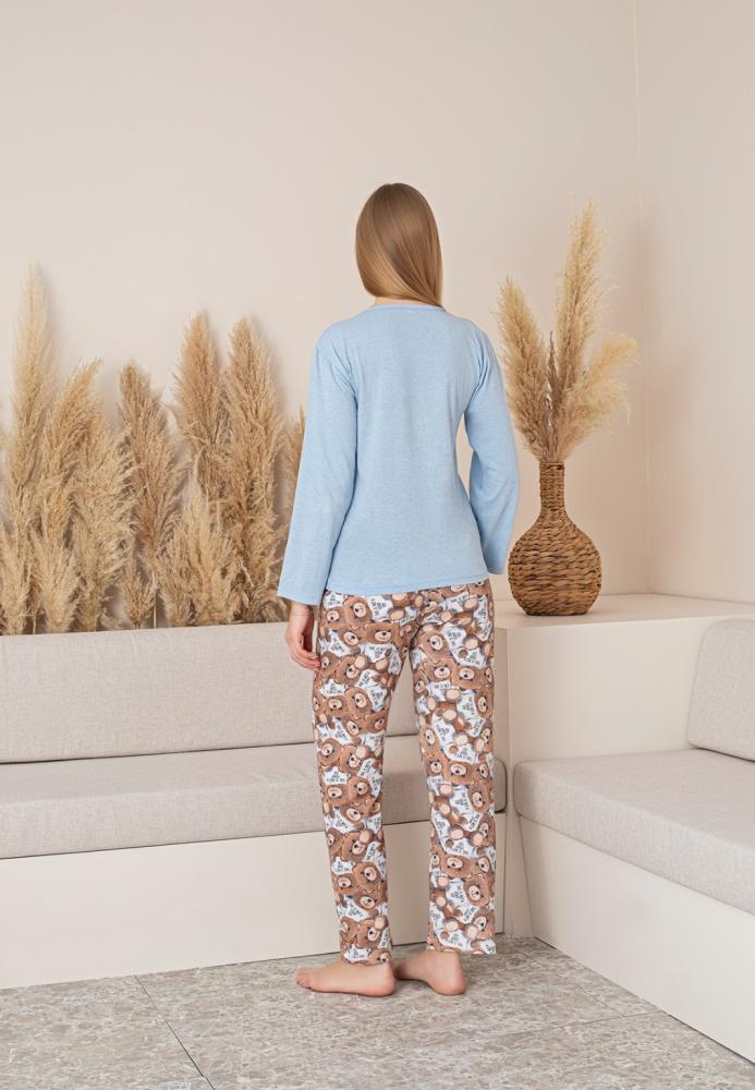 Pijama dama "GOOD ", Culoare bleu ,Engros